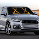 Golden Star of David Print Car Windshield Sun Shade