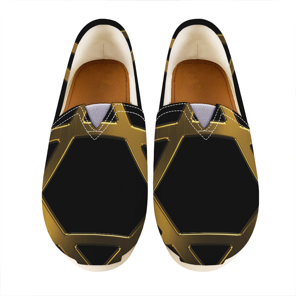 Golden Star of David Print Casual Shoes