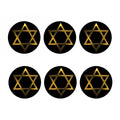 Golden Star of David Print Coaster Set