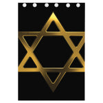 Golden Star of David Print Curtain