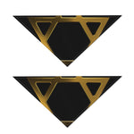 Golden Star of David Print Dog Bandana