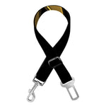 Golden Star of David Print Dog Seat Belt