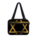 Golden Star of David Print Double Strap Bible Bag
