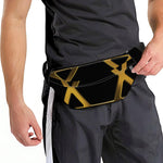Golden Star of David Print Fanny Pack