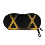 Golden Star of David Print Glasses Case