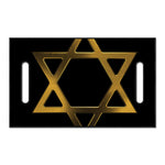 Golden Star of David Print Golf Cart Seat Cover