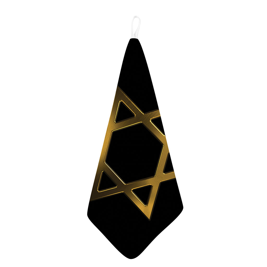 Golden Star of David Print Hand Towel