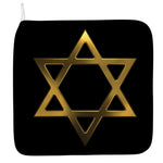 Golden Star of David Print Hand Towel