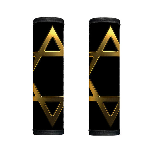 Golden Star of David Print Handle Covers