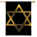 Golden Star of David Print House Flag