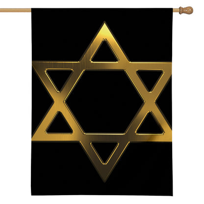 Golden Star of David Print House Flag