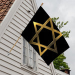 Golden Star of David Print House Flag