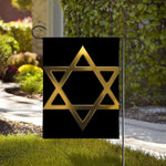Golden Star of David Print House Flag