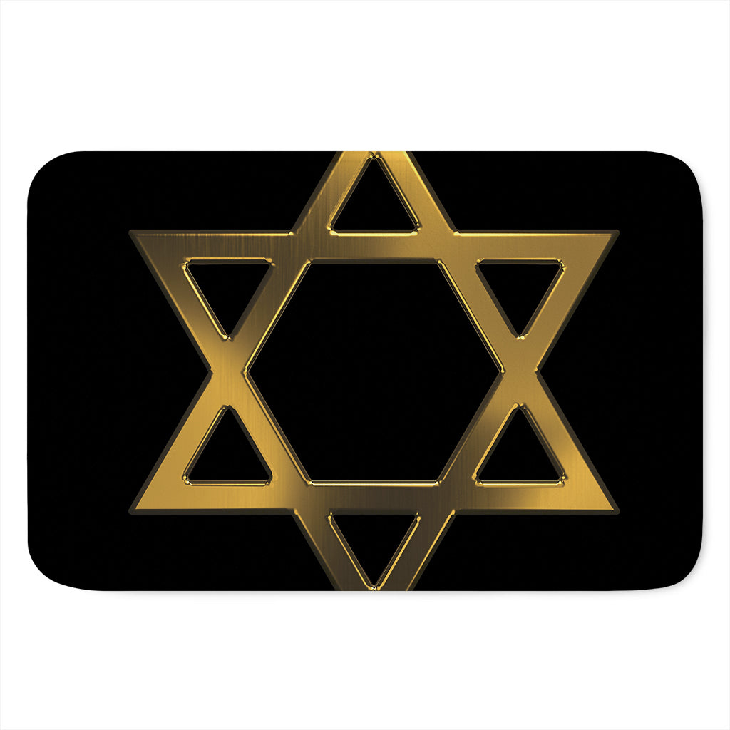 Golden Star of David Print Indoor Door Mat