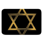 Golden Star of David Print Indoor Door Mat
