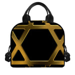 Golden Star of David Print Insulated Lunch Bag