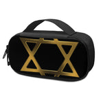 Golden Star of David Print Insulin Cooler Travel Case