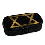 Golden Star of David Print Insulin Cooler Travel Case