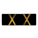 Golden Star of David Print Long Kitchen Mat