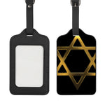 Golden Star of David Print Luggage Tag