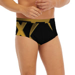 Golden Star of David Print Men's Briefs