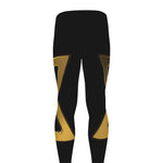Golden Star of David Print Men's leggings