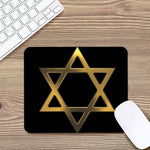 Golden Star of David Print Mouse Pad