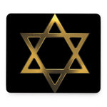 Golden Star of David Print Mouse Pad