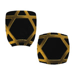 Golden Star of David Print Office Chair Cover