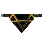 Golden Star of David Print Over The Collar Dog Bandana