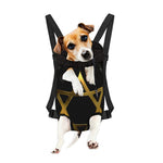 Golden Star of David Print Pet Carrier Backpack
