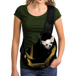 Golden Star of David Print Pet Sling Carrier