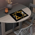Golden Star of David Print Placemat