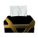 Golden Star of David Print Rectangle Tissue Box Cover