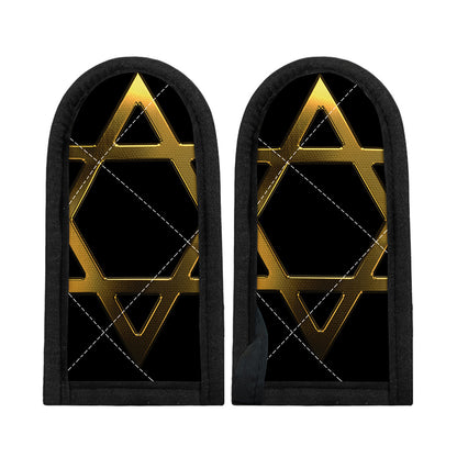 Golden Star of David Print Skillet Handle Cover