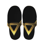 Golden Star of David Print Slippers