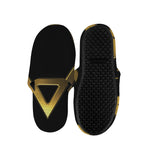 Golden Star of David Print Slippers