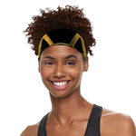 Golden Star of David Print Sports Headband