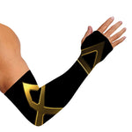 Golden Star of David Print Sun Protection Arm Sleeves