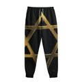 Golden Star of David Print Sweatpants