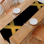 Golden Star of David Print Table Runner