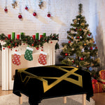 Golden Star of David Print Tablecloth
