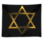 Golden Star of David Print Tapestry