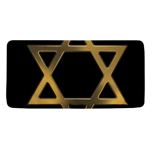 Golden Star of David Print Towel