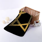 Golden Star of David Print Towel