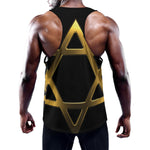Golden Star of David Print Training Tank Top