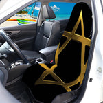 Golden Star of David Print Waterproof Car Seat Cover