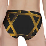 Golden Star of David Print Women's Panties