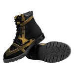 Golden Star of David Print Work Boots