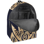 Golden Tribal Sea Turtle Print Backpack